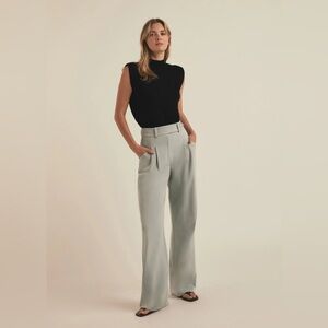 Favorite Daughter Black and Gray Wide Leg Jumpsuit